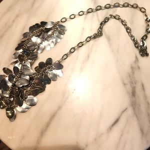 Ann Taylor Loft 16" Silver Necklace